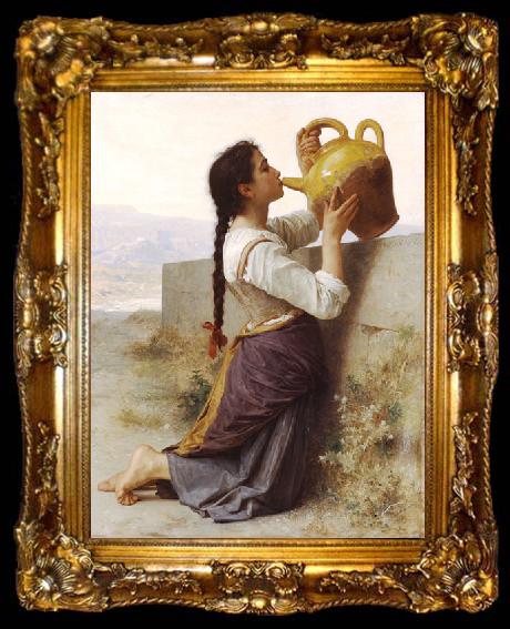 framed  Adolphe William Bouguereau Thirst, ta009-2